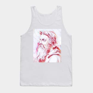 Heraclitus Portrait | Heraclitus Artwork | Line Art Tank Top